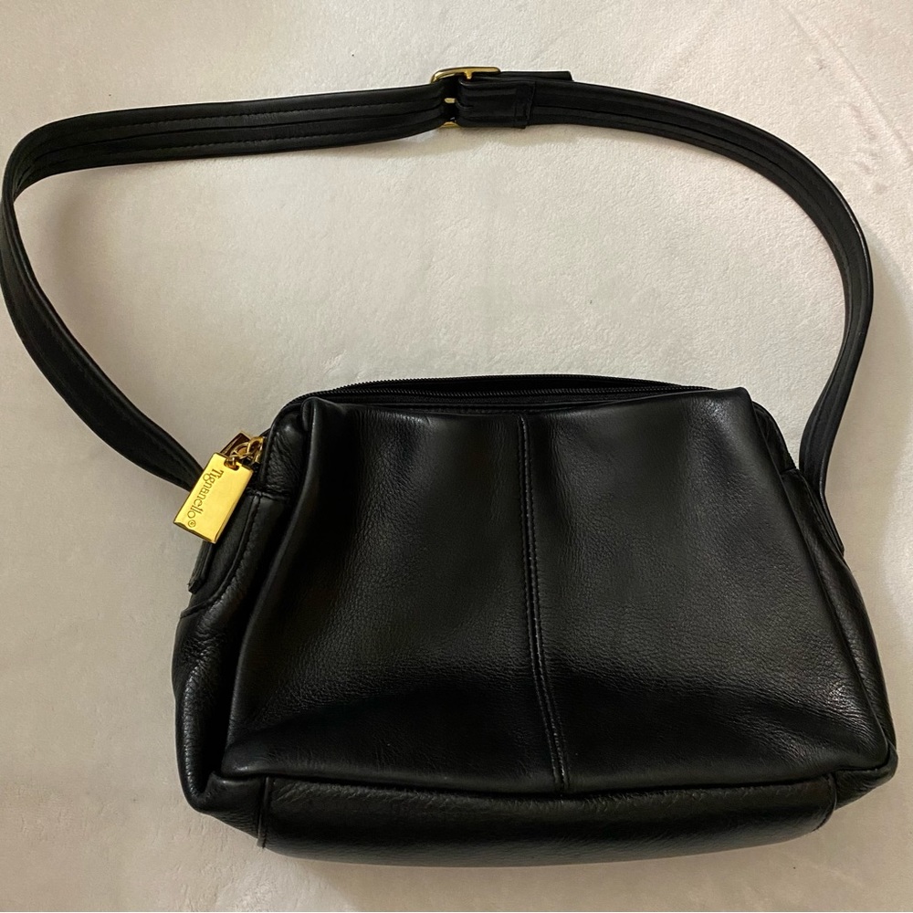 Tignanello black leather handbag